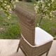 Chaise en osier et rotin