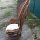 Armchair emmanuelle wicker vintage rattan