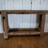 Old restored carpenter's workbench