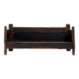 18th Century Spanish Wooden Bench with Beautiful Patina