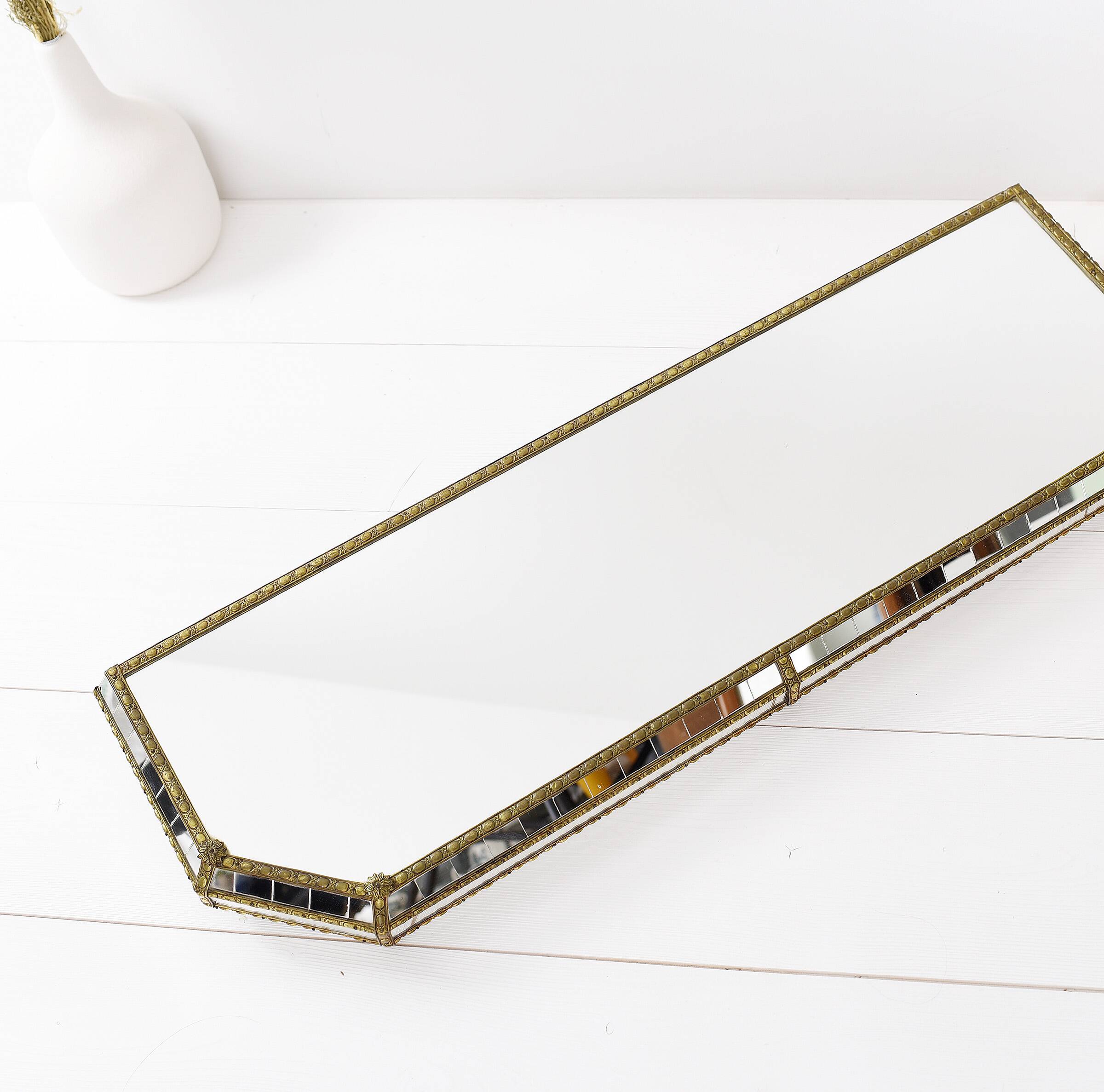 Large Authentic Vintage Venetian Mirror – Hollywood Regency Style