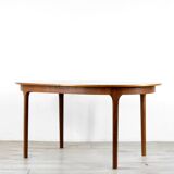 Midcentury McIntosh Oblong Teak Extending Table Vintage Modern Danish Retro