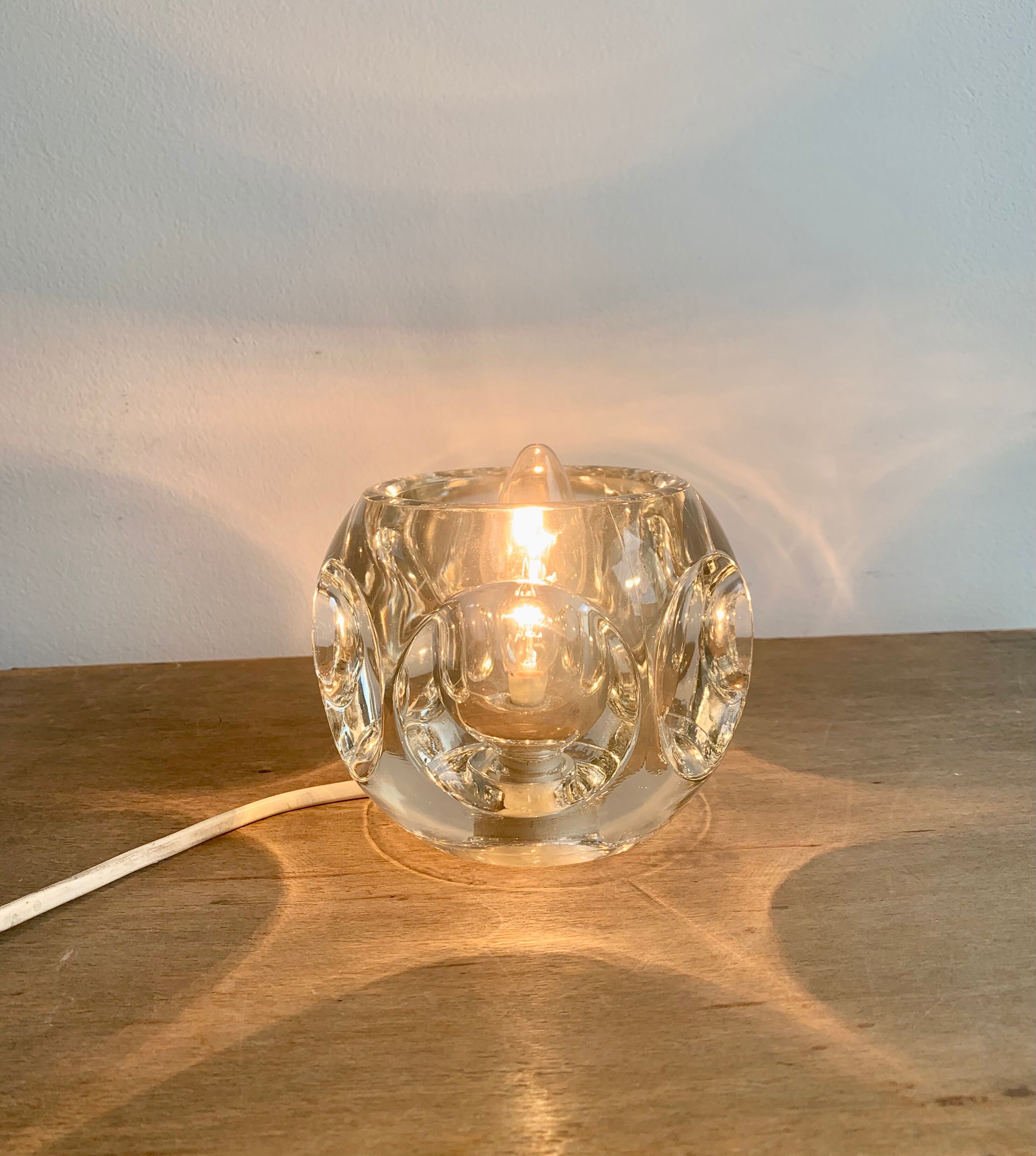 Ice cube table lamp by Peill & Putzler, 1970s