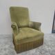 Fauteuil crapaud en velours d'époque napoléon III 19éme