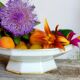 Octagonal porcelain compotier Limoges France