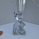 Lamp Base Swan Neck Signed Daum