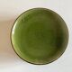 Set 5 plates flat caps dessert in green glazed earth 1960