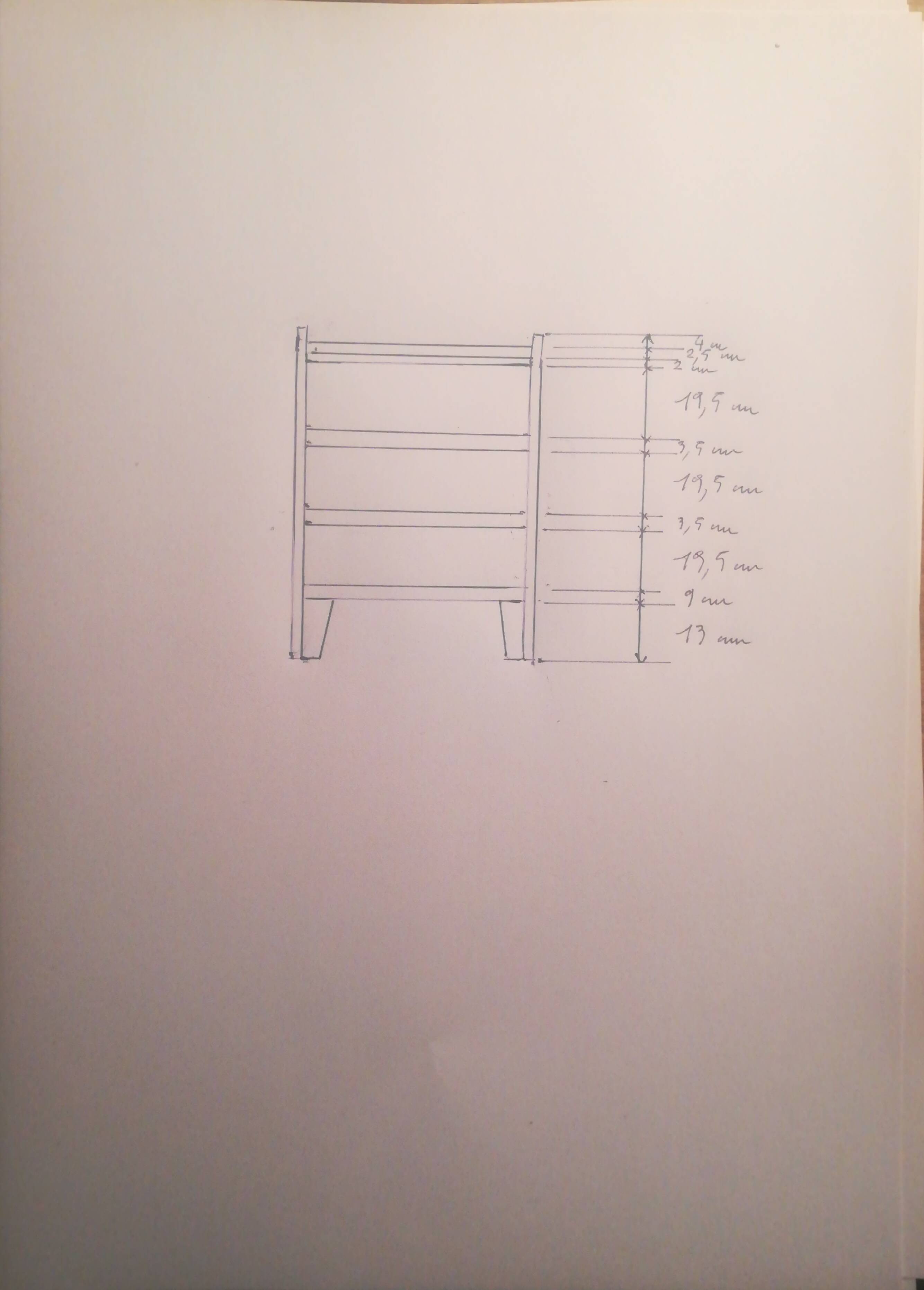 Chest of drawers from the 50s