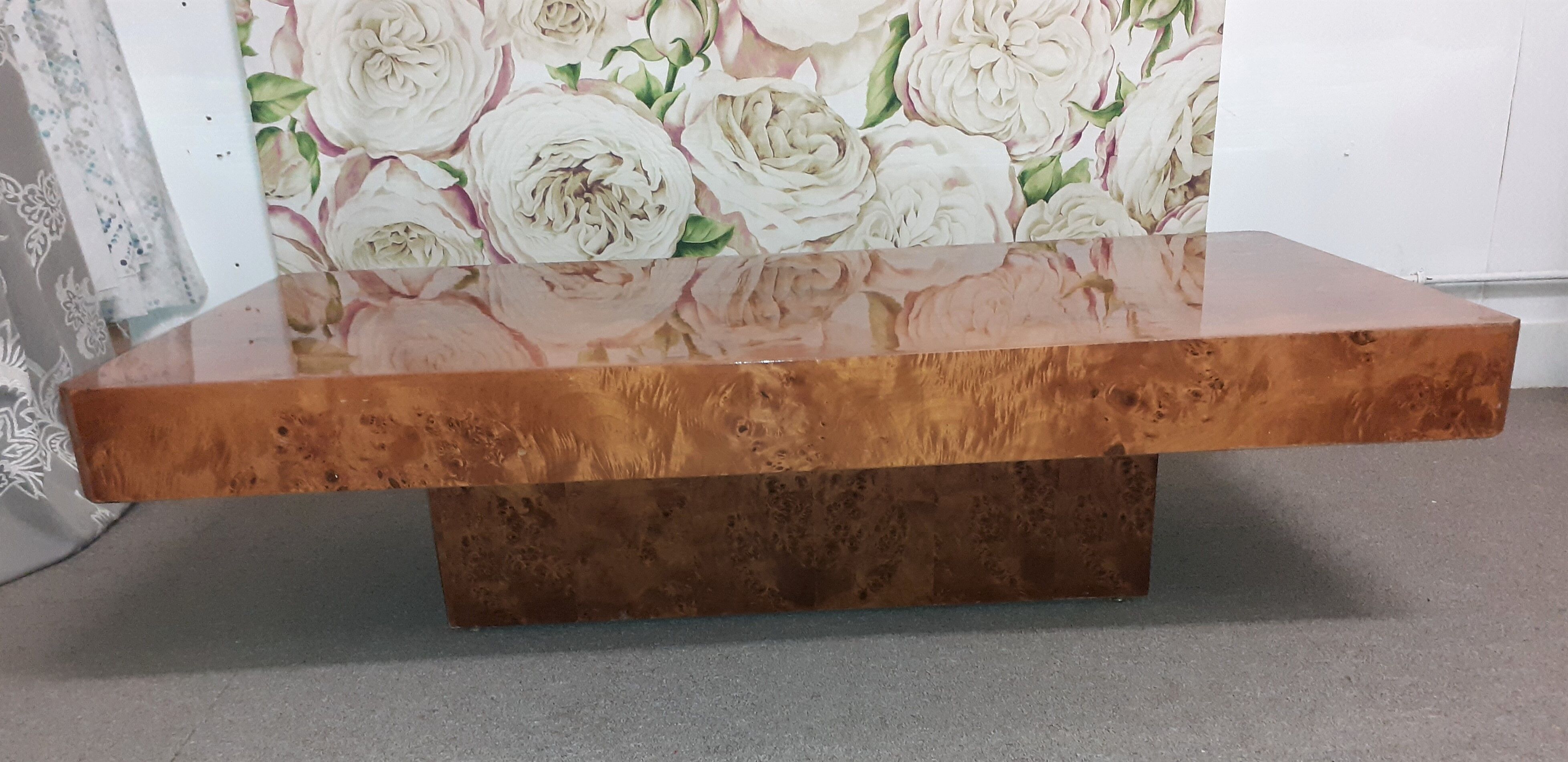 Elm magnifying glass coffee table