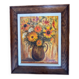 Painting: Oil on canvas - bouquet of flowers