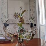 Vintage flower basket chandelier