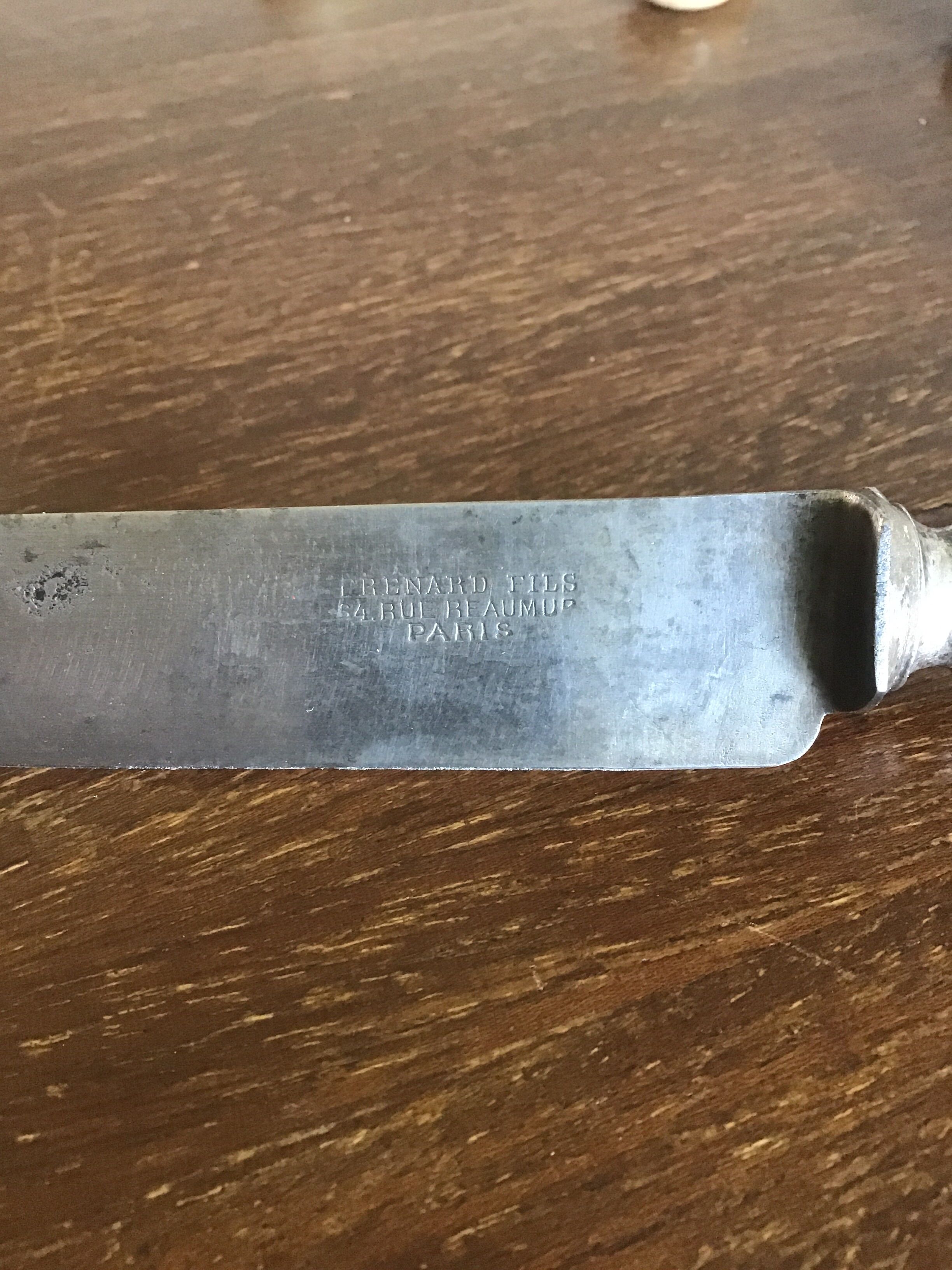 5 ivory handle knives 19 eme