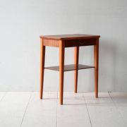 Table de chevet scandinave en teck et acajou des années 1950