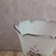 Antique Art Nouveau vase in frosted enamelled glass – iris decoration