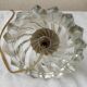 Pied de lampe en verre