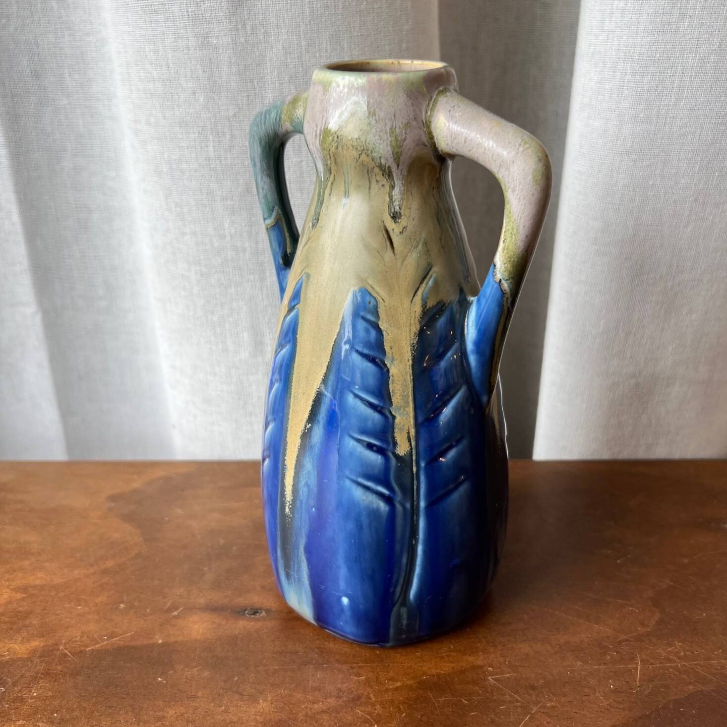 Small handmade stoneware vase