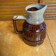 Vintage flamed ceramic barrel-shaped pichet in old style revol 1l #