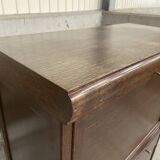 Secretary with flap art-deco desk mid-century vintage 1950