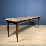 Rustic French oak farmhouse dining table