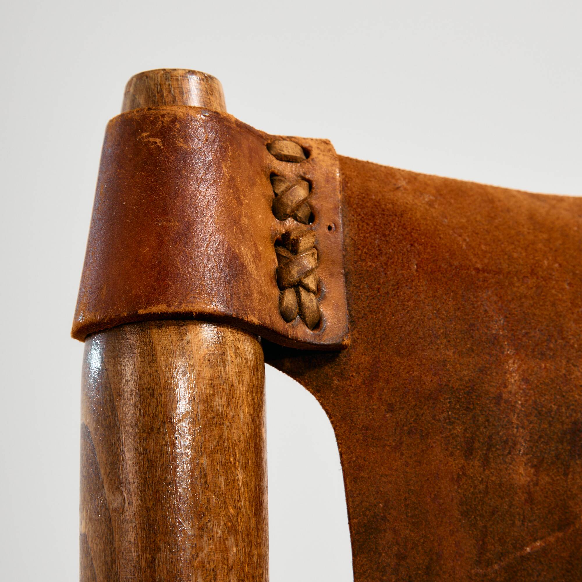 Hungarian calf leather lounge chair