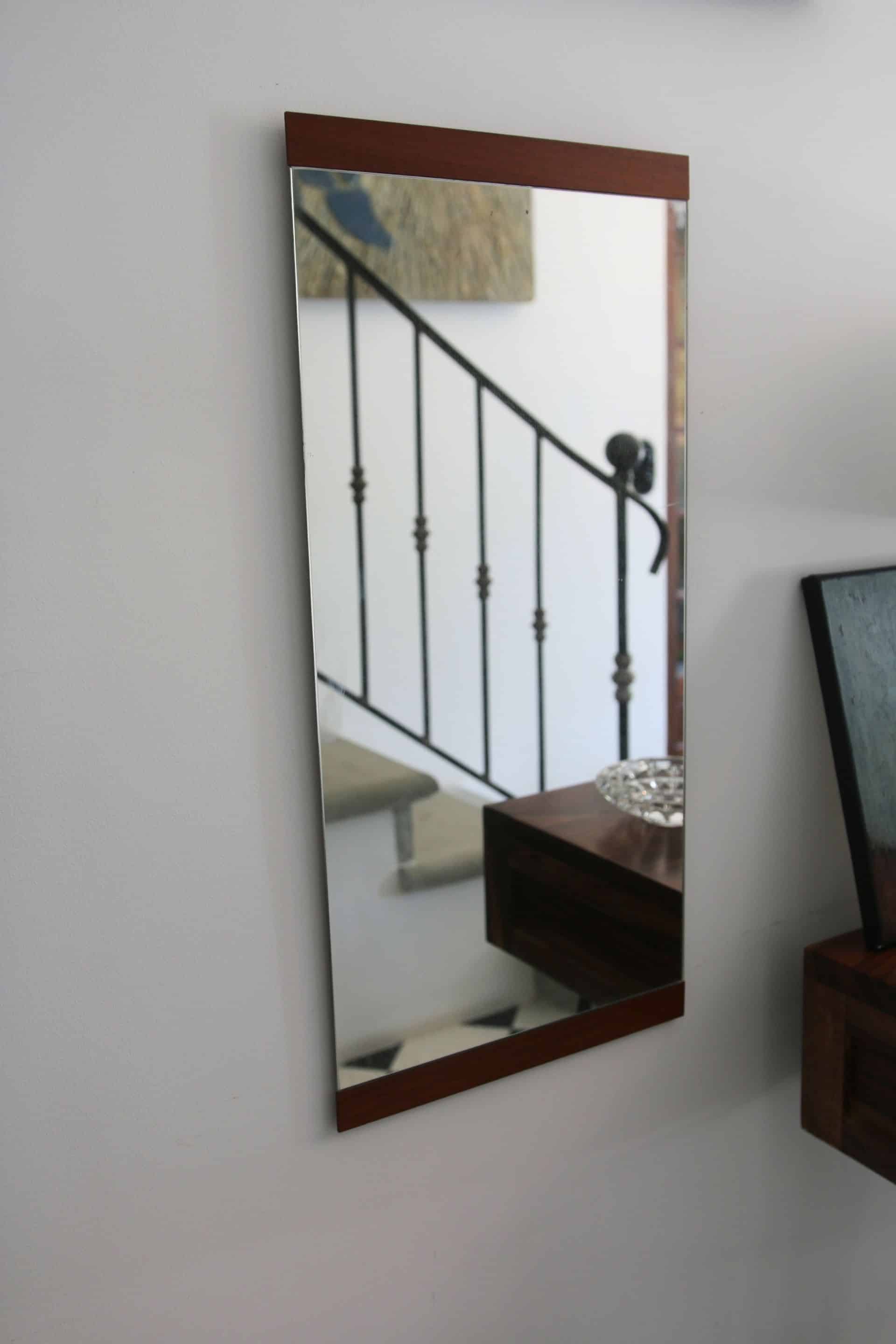 Scandinavian design mirror, 70s-80s