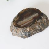 Ashtray or empty pocket in brown marble, vintage