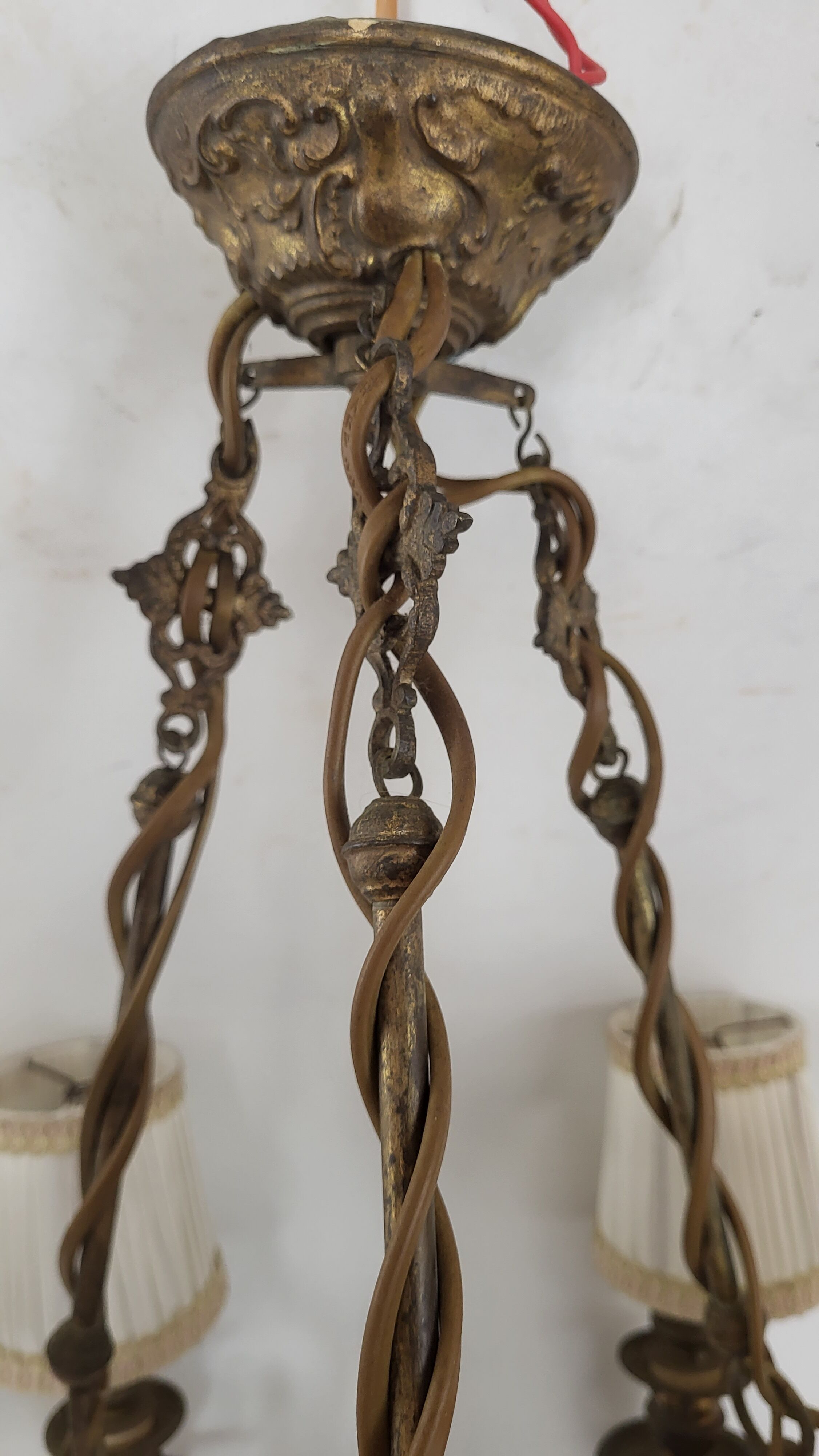 Napoleon III chandelier with 6 arms of light