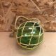 Old Glass Float Marine Ball With Vintage Net