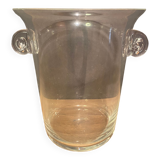 Grand seau en verre cristallin