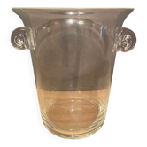 Grand seau en verre cristallin