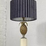 Vintage brass pineapple lamp