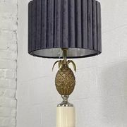Lampe ananas en laiton vintage