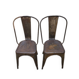 2 chaises Métal