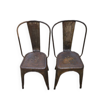 2 Chaises Métal