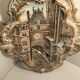 Plaque murale en barbotine polychrome signée WS&S Rouen