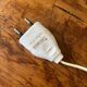 60s lamp in stone with artisanal rope shade