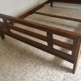 Oak bed by René Gabriel period Reconstruction