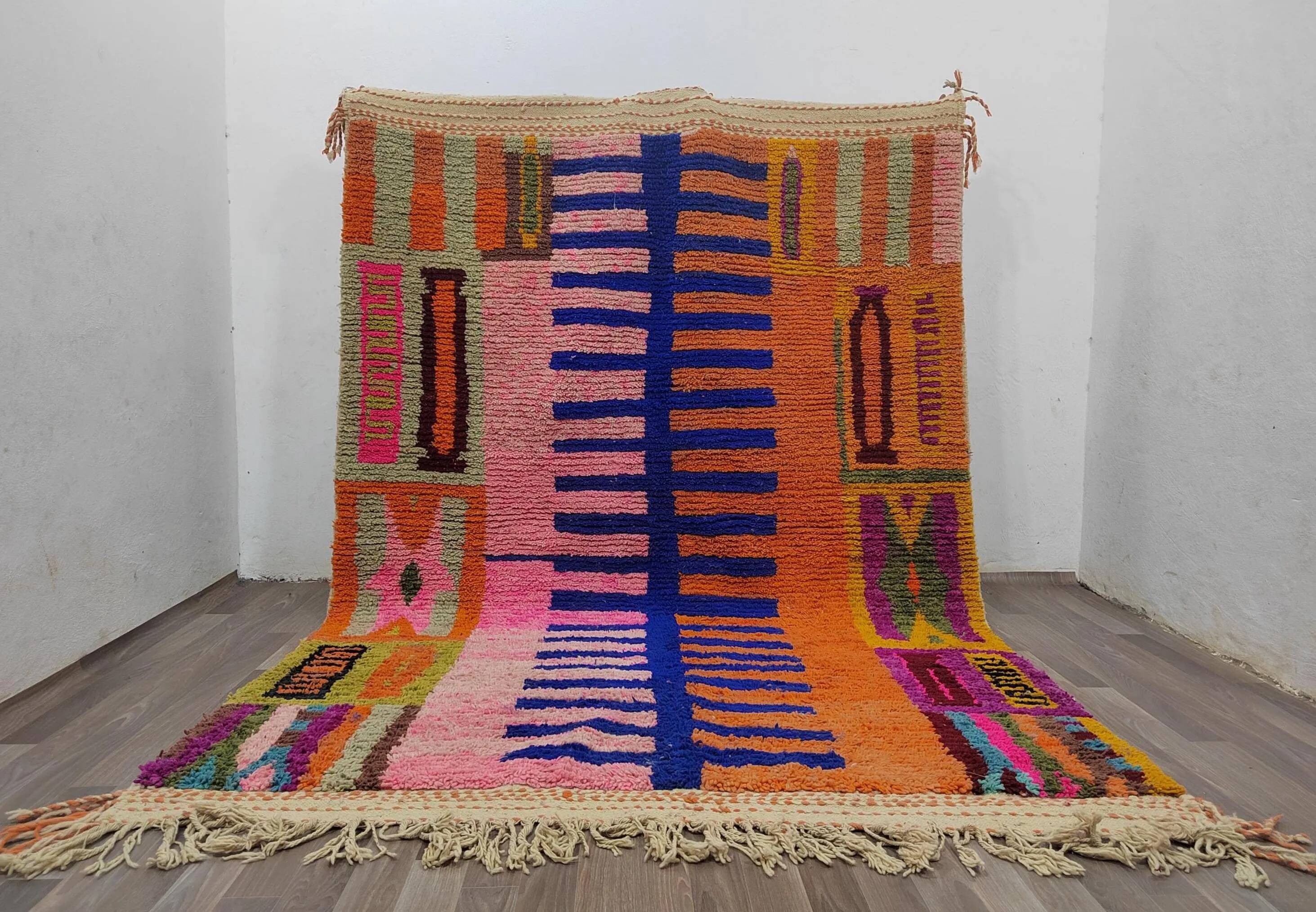 Berber rug in natural wool 2.5 x 1.5 m