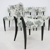 4 1950s Jindrich Halabala dining chairs,Czechoslovakia