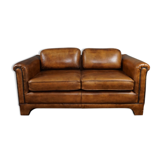 2-seater sofa in tight sheep leather