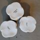 Trio de bougeoirs en porcelaine de Limoges