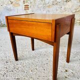 Vintage Scandinavian teak bedside table circa 1960's