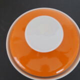 Vegetable flat tureen orange vintage 1970 Wunsiedel Bavaria Germany