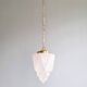 Art Deco pendant lamp in satin glass, 1920s-30s