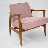 Original vintage armchair "CoCo", 1960s, fully restored, pink