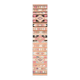 Vintage Turkish Oushak Handmade Wool Cotton Pink Runner Rug 69x333
