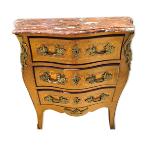 Commode 3 tiroirs avec dessus marbre