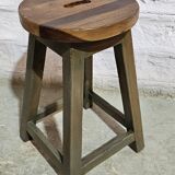 Burmese teak workshop stool