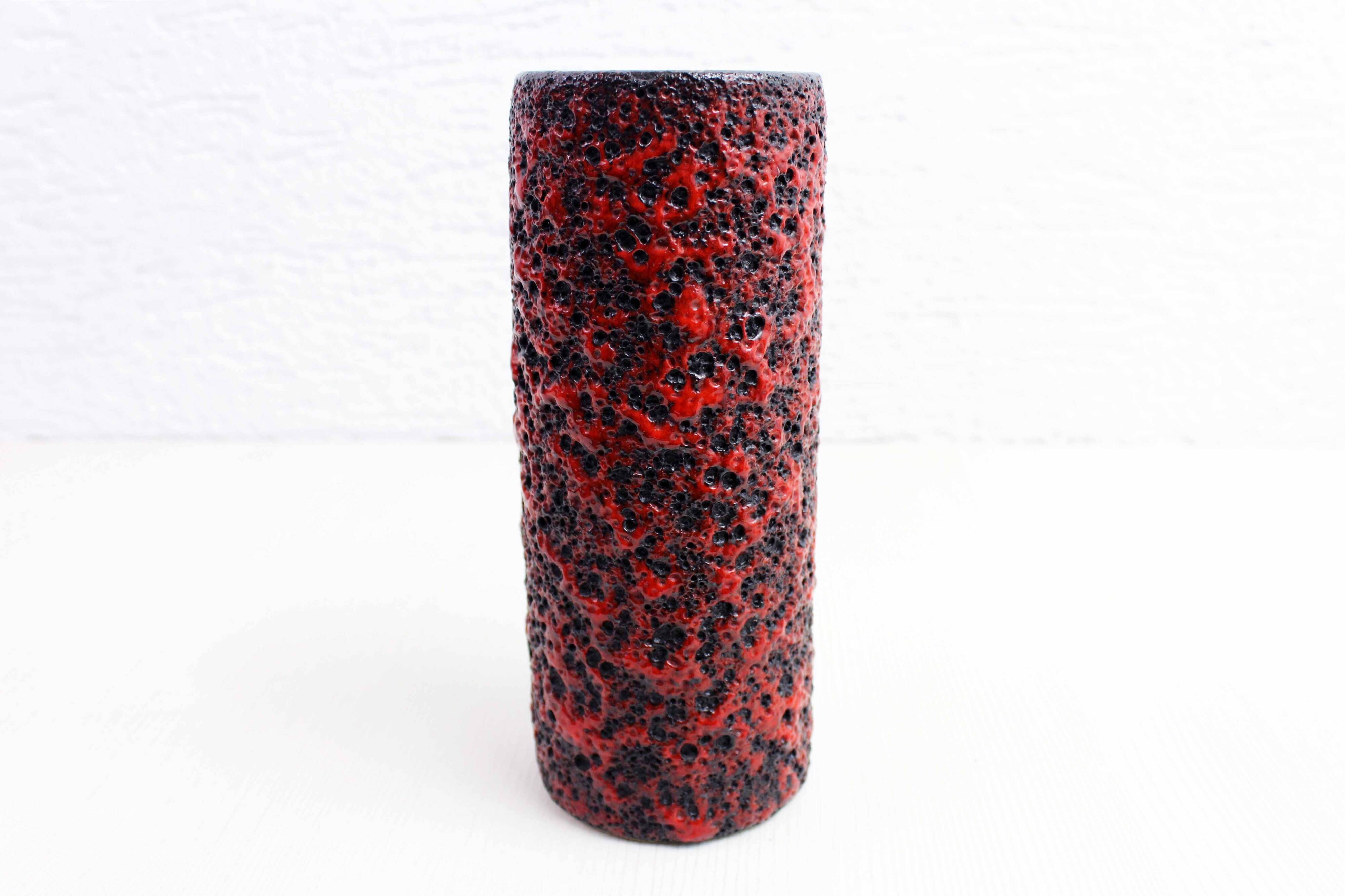 Vintage West Germany lava texture vase