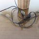 Rattan and glass "bottle" lamp from the 60s and 70s